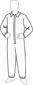 NON-HOODED SMS COVERALLS (#849-19125L)