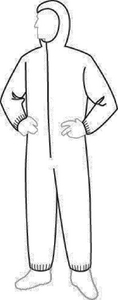 DUPONT<sup>TM</sup> TYVEK<sup>&reg;</sup> HOODED COVERALL (#849-TY127S2XL)