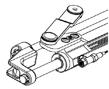 SILVERSTEER<sup>TM</sup> FRONT MOUNT HYDRAULIC STEERING CYLINDER (#216-UC128SVS2) - Click Here to See Product Details