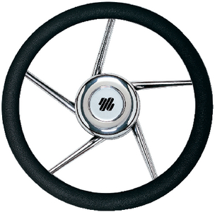 5 SPOKE NON-MAGNETIC STAINLESS STEEL STEERING WHEEL  (#216-V01) - Click Here to See Product Details